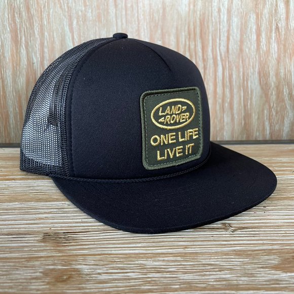 Land Rover Vintage Patch Hat - Richardson 113 Foam Trucker Cap, One Life Live It - Picture 3 of 7